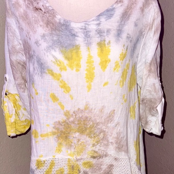 Women’s S Belle France Tie-Dye Boho Tunic (Excellent Condition, Gently Used) - Picture 2 of 7